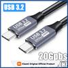 Xiaomi USB 3.2 20Gbps 48V 5A 240W USB C auf Typ-C 3.2 Gen2 Kabel Datenübertragung USB C SSD Festplattenkabel 4K 60Hz QC 3.0 Schnellladung