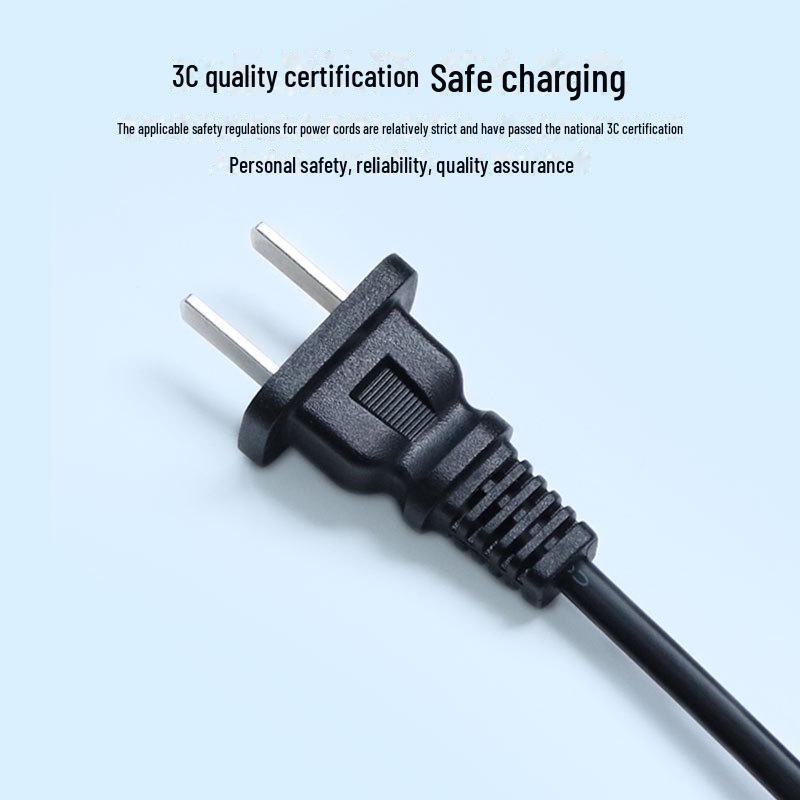 Single-Head National Standard Two-Plug Tinned Power Cord (0.75 sq mm)