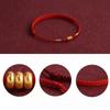Handgefertigtes rotes Armband mit Glücksbringer, verstellbar, ideal als Geschenk für Paare und beste Freunde zum neuen Jahr