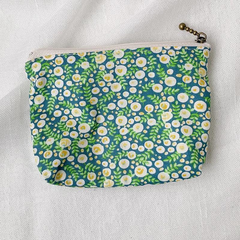 Cute Flower Fruit Printing Coin Purses Women Credit Card Holder Mini Wallet Coin Pouch Clutch Key Coin Money Bags for Girls