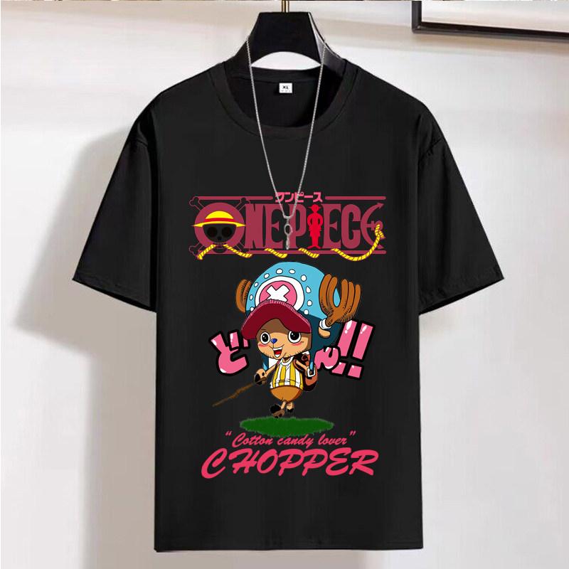 One Piece Anime Printed Shortsleeved Tshirt for Men on Instagram A Trendy and Casual Base Layer for Men in Summer
