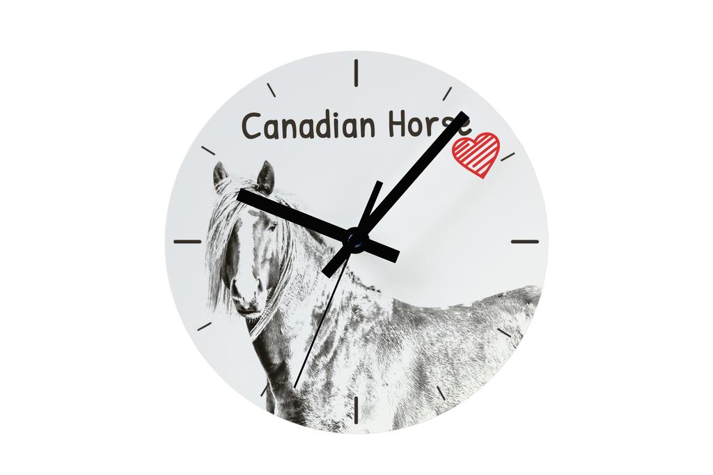 Canadian Horse – Wall clock with a horse, shelf clock with a print | Art-Dog