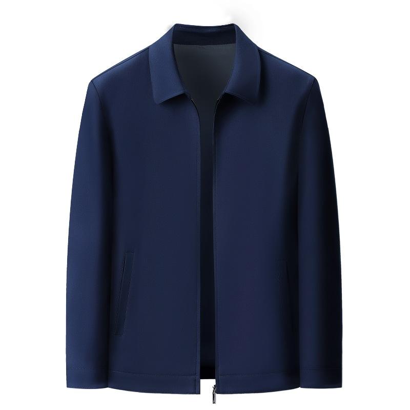 Men's Wool Jacket Spring and Autumn New Style Middle-aged and Elderly Business Leaders Dad's Casual Men's Jacket
