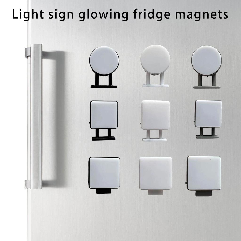 Fridge Sticker Magnetic Fridge Decoration Magnets With LED Lighting For Flexible Home Or Work Space