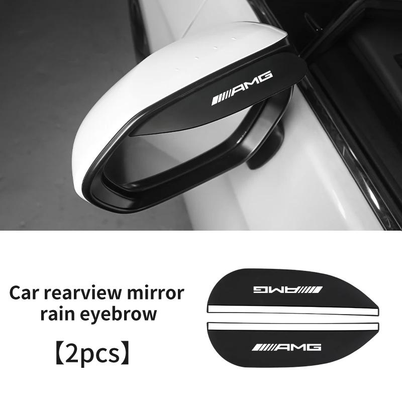 

GLC GLB 2pcs Car Rearview Mirror Rain Eyebrow Sticker RainProof Cover For Mercedes Benz AMG W204 W205 W203 W211 W210 W212 W213