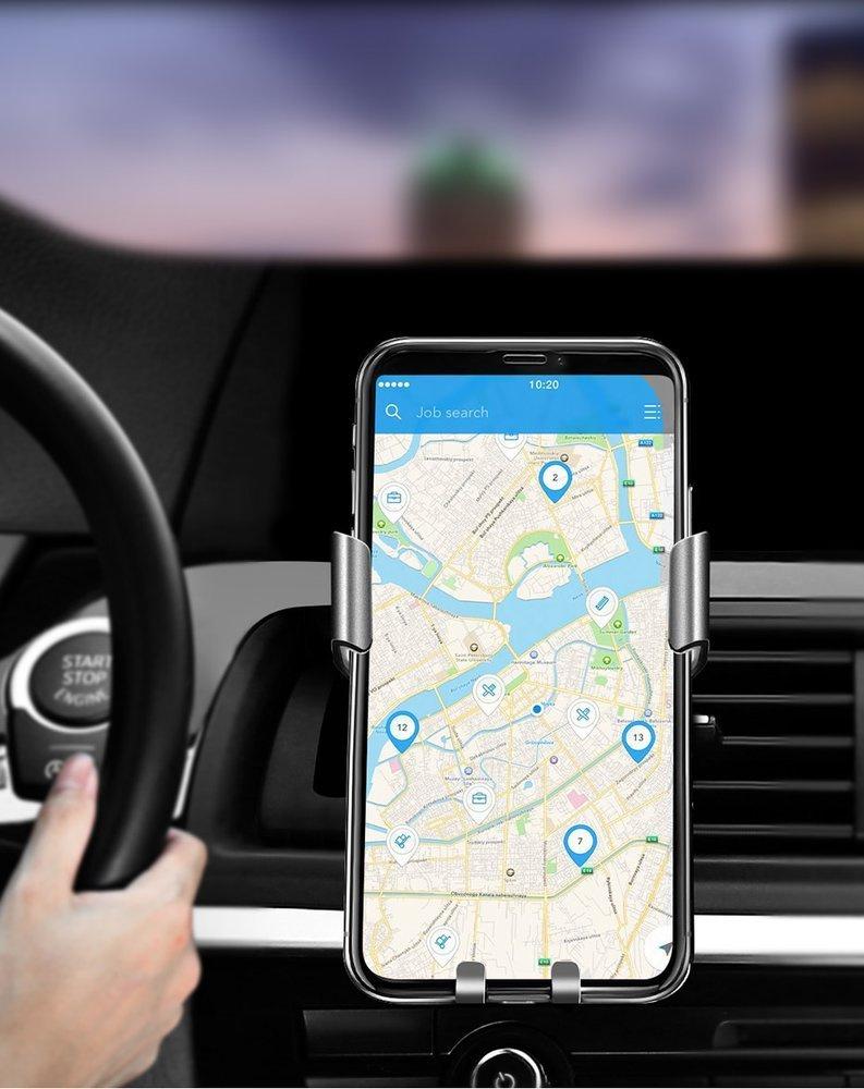 Ugreen Gravity-Activated Car Vent Phone Holder Gray - Model 50564