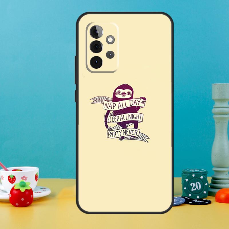 

Cute Lovely Cozy Sloth Animal Case For Samsung Galaxy A05 A36 A56 A26 A16 A53 A33 A13 A12 A32 A52 A55 A35 A15 A54 A34 A14 Samsung A24 4G