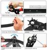 New Heavy Duty Hand Pliers Belt Holes Tool Leather Hole Punch Easy To Carry And Practical Suitable Household Perforation Tools