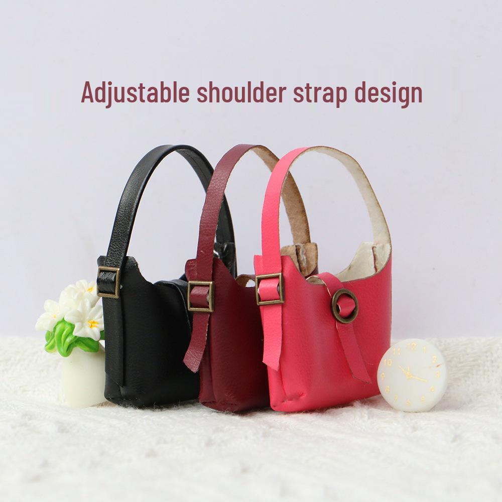 Original Doll Clothes Leather Crossbody Bag - Decorative Handbag with Long-Legged KT Design