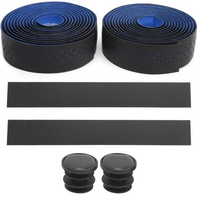Punching Style 1 Paar Rennrad Lenkerbänder Rutschfestes Fahrrad Lenker Wickelband(Schwarz Blau )