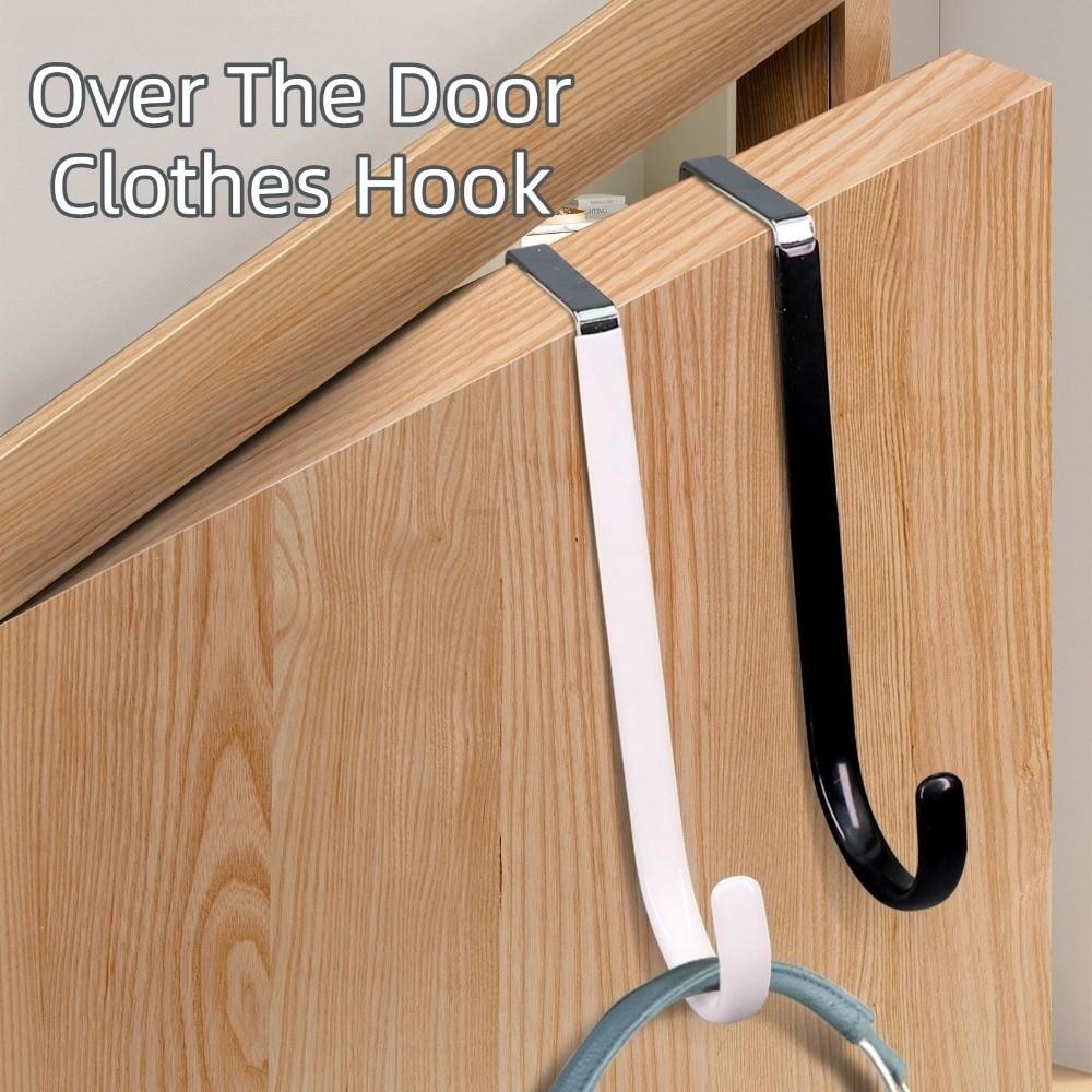 2pcs Metal Towel Hanging Rack Plastic Coating Shower Hanger New Coat Hanger  for Closet Organizer