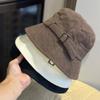 Autumn and Winter Corduroy Casual Versatile Face Showing Small New Women's Basin Hat Elegant Outdoor Travel
