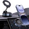 Obrotowy o 360° Magnetyczny Uchwyt na Telefon z Przyssawką, Składany i Wysuwany Uchwyt Samochodowy na Telefon do Samochodu/Siłowni/Lustra/Gładkich Powierzchni