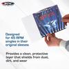 BCW 4 Mil Record Sleeves (7 Inch) | Clear Polypropylene Vinyl Album Protectors for 45 RPM | Archival Quality, Acid-Free Design | Premium Outer