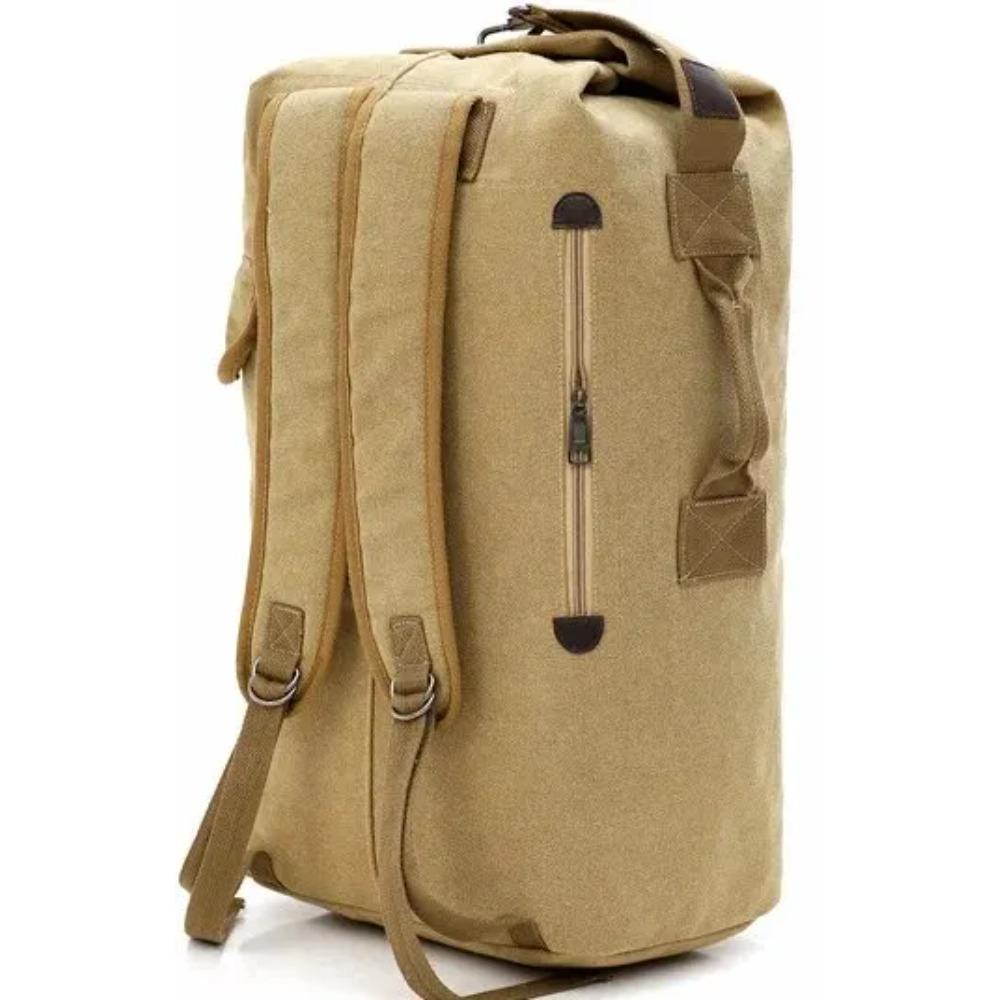 Rilibegan Canvas Backpack Large Capacity Can Carry Outdoor Backpack Leisure Travel Bag Sports Fitness Bag Premium