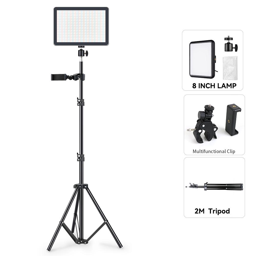 LED Studio Streaming Lights Portable Video Lighting Photo Studio Kits for Video Camera Photography Game YouTube TikTok Shooting
