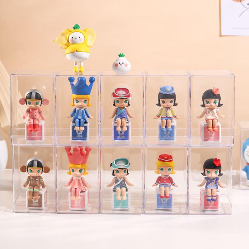 Stackable Acrylic Mystery Box Storage Display Frame Single Transparent Doll Box