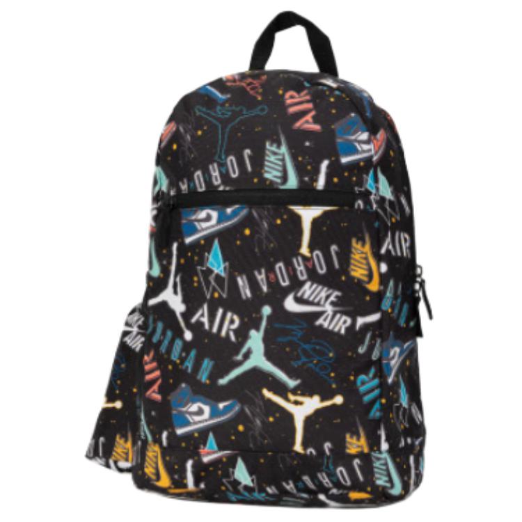 

Jordan 18L Minimalist Large Capacity Logo Graffiti Polyester Backpack Medium Unisex Backpacks Black JD2613134GS-006 Black
