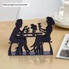 Creative Elegant Metal Cartoon Pattern Napkin Holder Paper Drawer Storage Bracket Organizer Dining Tabletop Accessory