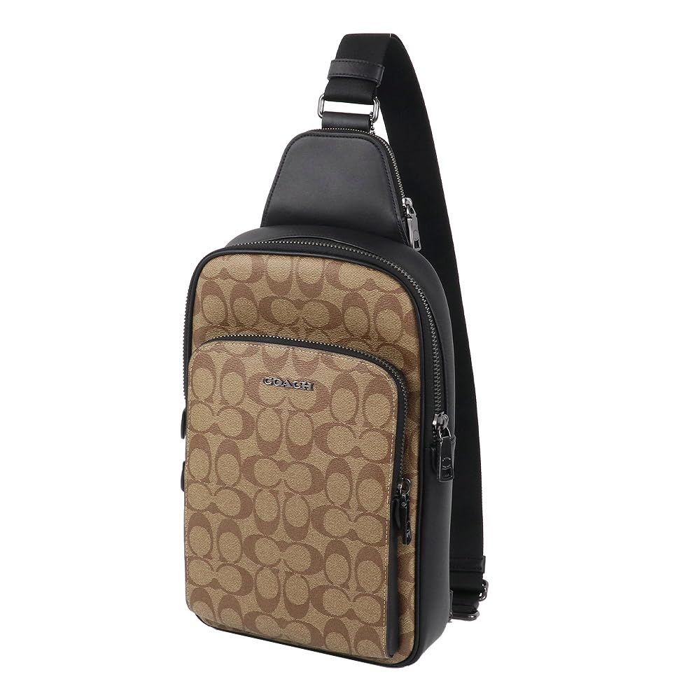 

Coach CO910 QBKHA Signature Outlet Сумка-слинг мужская [Б/у]