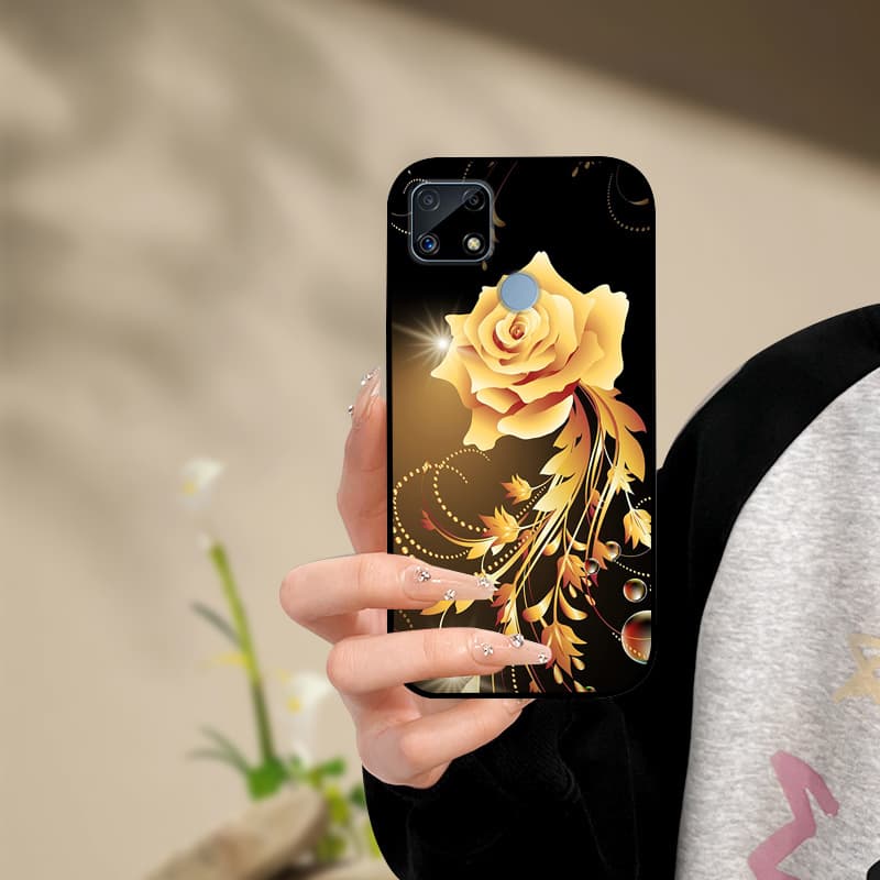 Silicone Phone Case For Realme C25s C25 Cover Painted Soft  For Realme C25 C25S C21 C21Y C25Y Phone Case RealmeC25s C 25 s Funda