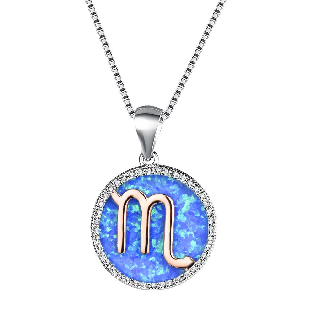 Necklace European and American 12 Constellation Necklace