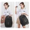 Unisex 18 Inch Wheeled Rolling Backpack for Students Travel Durable Luggage Bag