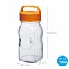 Toyo Sasaki Glass "Tsukejozu" Fruit Syrup Bottle, Orange, 1500ml, Made In Japan, Ume Bottle, Fruit Liquor Bottle, Storage Container, Umeshu Bottle, Fr