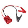 Car Battery Jumper Cable with Adapter Automotive Battery Booster Cable Replacement Emergency Jumper Cable Clamps 0.5m
