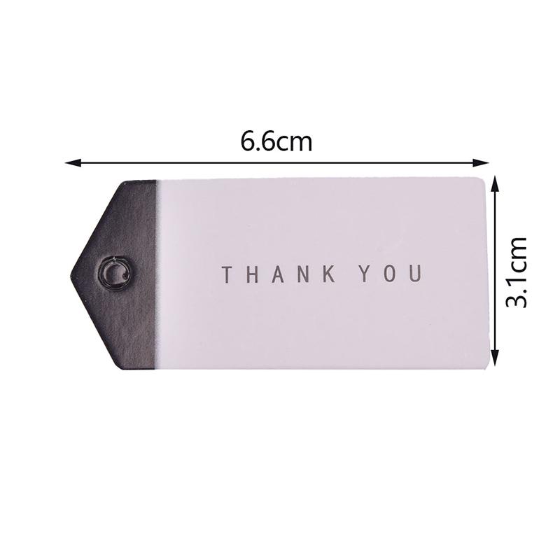 100pcs Portable Paper Tags Note Hang Tag Gift Tag Universal Bookmark Handmade Thank You Message