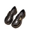 British Style Platform Small Leather Shoes Women's 2025 New Spring Models Versatile Decorative Jk Single Shoes Muffin Loafers Ins Tide