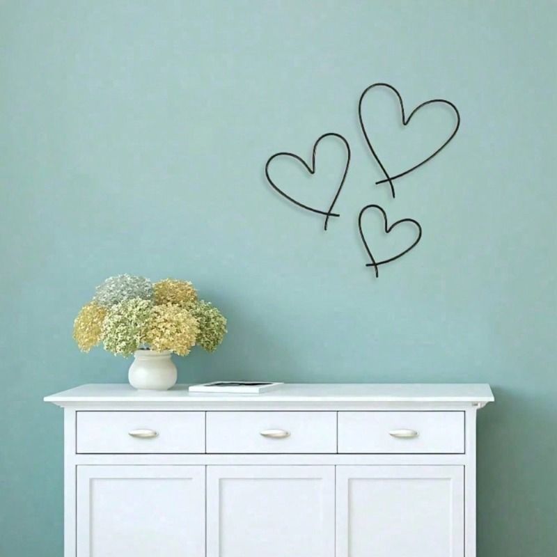 Modische Metall-Wanddekoration für Eingangsbereich, Büro, Schlafzimmer