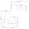 Electric Massage Chair Taupe Fabric