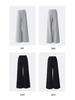 Women's 2-Color Elastic Waist Wide-Leg Pants with Drawstring - Spring 2025 Casual Slim Straight Floor-Length Drape Style
