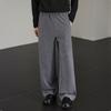 American Retro Thousand Bird Grid Scimitar Pants Men's Autumn and Winter Loose Straight Casual Pants Versatile Trend Long Pants