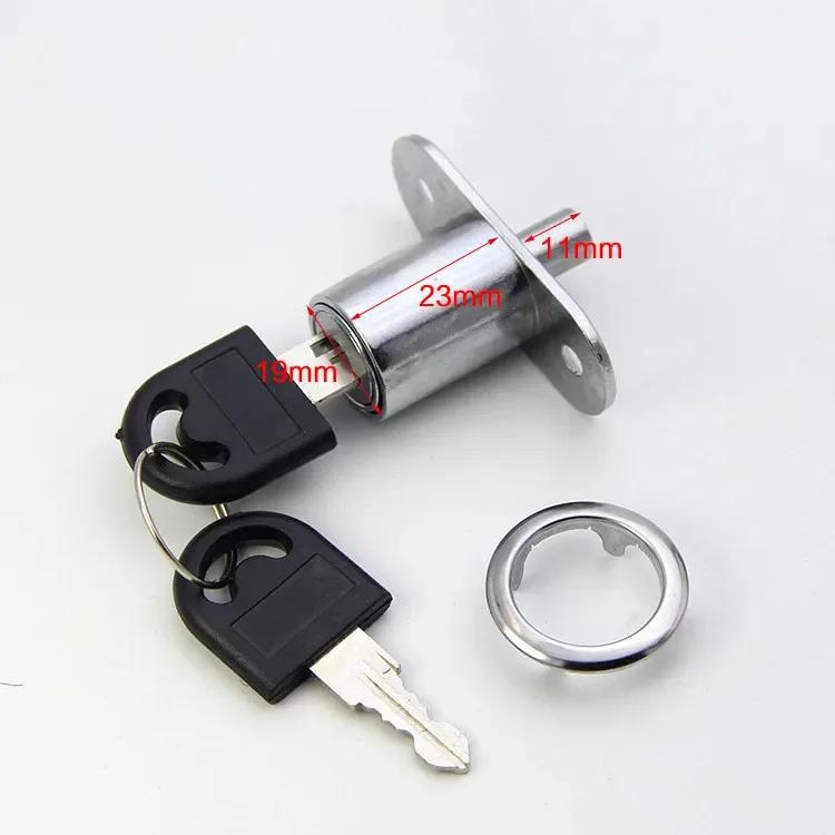 

Useful Cam Cylinder Locks 22/32mm tongue door bolt latch wooden Cabinet wardrobe Sliding door With key alloy Furniture Hardware