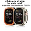 סגסוגת אלומיניום מתכת + כיסוי TPU עבור Apple Watch Ultra 1/2/3 49 מ"מ מסגרת פגוש בית מגן עבור apple Watch סדרות 11 10 9 8 7 6 5 46 מ"מ 42 45 41 מ"מ