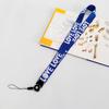 Stylish LOVE Silk Phone Lanyard with Woven Strap and Name Tag