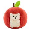 Apple Hedgehog Plush Toy Steals Doll Birthday Gift Doll Detachable Simulated Fruit