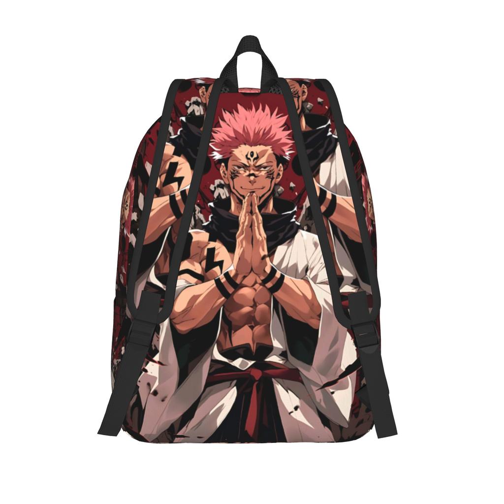 Fashion Jujutsu Kaisen Backpack Funko Mochilas Vintage School Large Capacity Rucksack