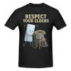 1 Piece Retro Smartphone Technology Humor Funny 100 Cotton Tshirt Respect Your Elders Tops Tees For Unisex