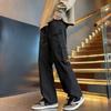 Multi-pocket Overalls Men's Autumn New Hong Kong Style Trendy Brand Loose Casual Pants Youth Outdoor Fashion Straight-leg Pants