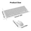 2.4G Dual-Mode Wireless Keyboard & Mouse Set with LED Backlight, Silent for Office Use