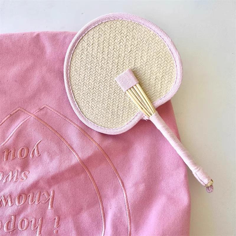 

Прочный плетеный вручную веер из рогоза с изображением животного: Милый летний портативный кулон