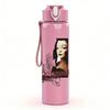 1PC Retro Female Singer Dark Grayscale Portrait Print 750ml Portable Sports Water Bottle Leakproof Gym Outdoor Travel Drink Cup
