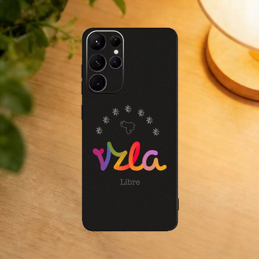 I Love Venezuela  Phone Case For Samsung S25,24,23,22,30,21,10,9,Ultra,Plus,Lite Soft Black Case