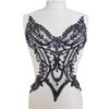 DIY Rhinestones Sew on Patches Hand Beaded Patches 3D Costumes Appliques Patches for Costums Wedding Dress
