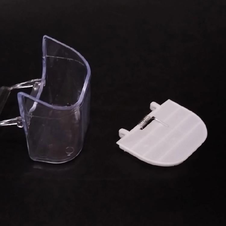 Parrots Feeders Food Container Feeding Box Antispill Birds Feeding Supply Clear Seethrough External Food Cup Feeders 6PC