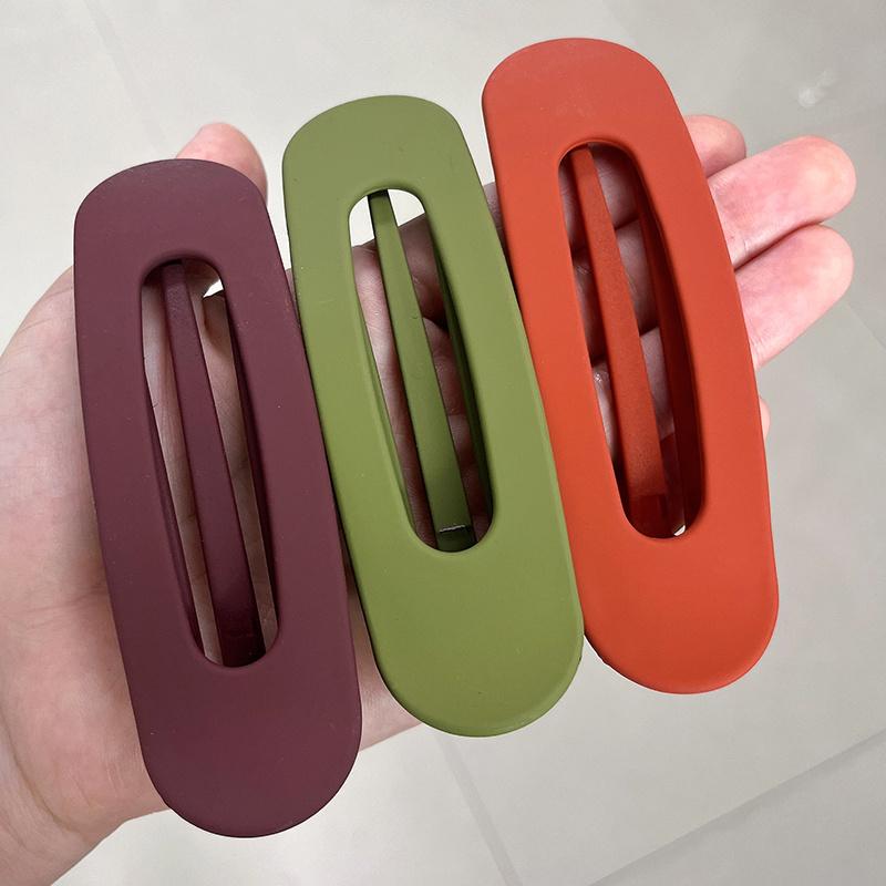 

3 шт. Корейские матовые заколки для волос для женщин, большие матовые заколки-невидимки, большая клипса для челки, заколки-бабочки, аксессуары для волос для девочек, праздничные украшения