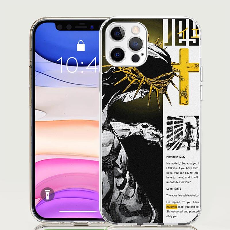 Son Of God Jesus Cross Holy Light Phone Case For iPhone 17 Air 16 15 Plus 11 14 Pro Max 13 Mini 12 7 8 + SE Pattern Art Customiz